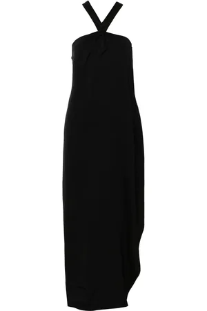 Calvin Klein Vestido con cuello halter y detalle de moño