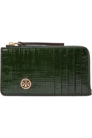Tory Burch Tarjetero Robinson Crosshatched Crosshatched