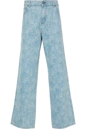 Balmain Jeans rectos con motivo 4G