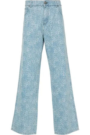 Balmain Jeans rectos con motivo 4G