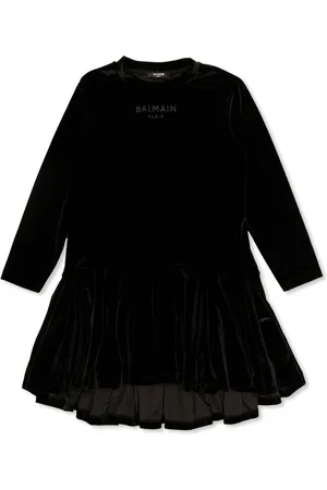 Balmain Vestido con logo estampado