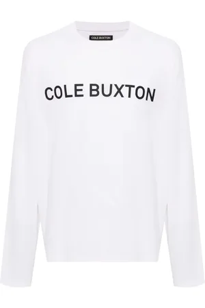 Cole Buxton Playera de crepé con logo estampado