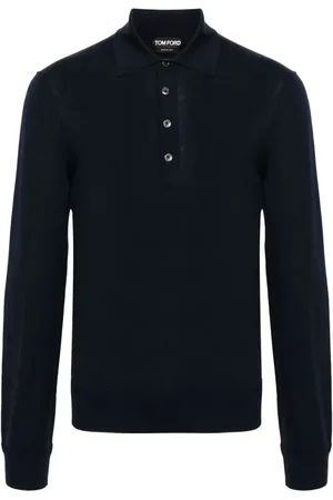 Tom Ford Playera tipo polo manga larga