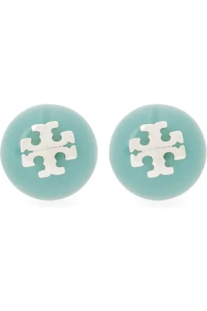 Tory Burch Aretes con logo y resina