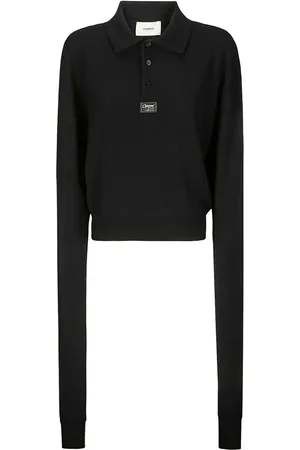 COPERNI Playera tipo polo tejida con aplique del logo