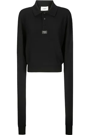COPERNI Playera tipo polo tejida con aplique del logo