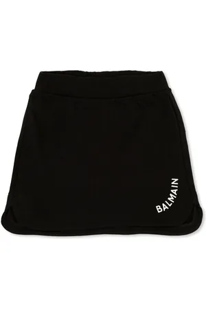 Balmain Falda con panel del logo