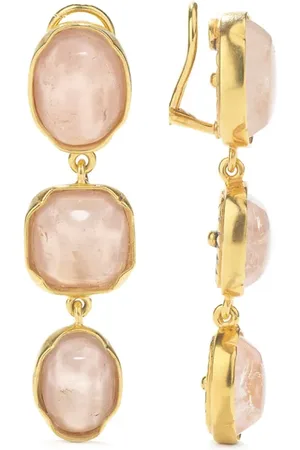 Goossens Aretes de clip con cabujones