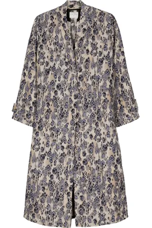 FORTE FORTE Abrigo largo con motivo en jacquard