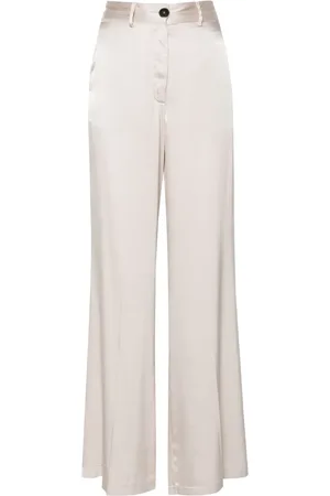 FORTE FORTE Pantalones palazzo satinados