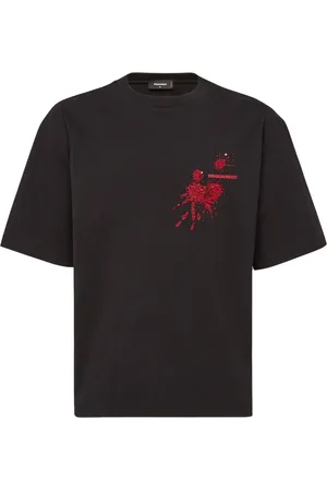 Dsquared2 Playera bordado con lentejuelas