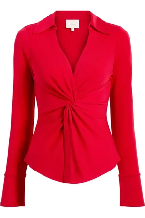 Cinq A Sept Top con cuello en v