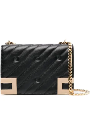 Elisabetta Franchi Bolsa crossbody capitonada mediana