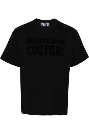 VERSACE Playera con logo afelpado