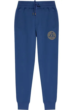 VERSACE Pants con logo bordado