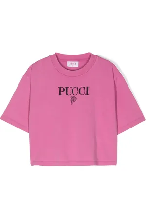 PUCCI Junior Playera con logo bordado