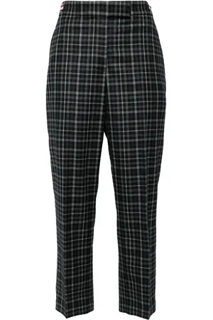 Thom Browne Pantalones de vestir con cuadros estampados