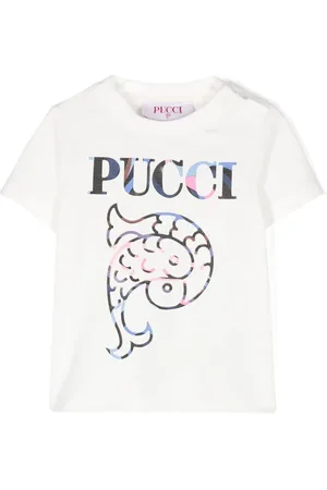 PUCCI Junior Playera con logo estampado
