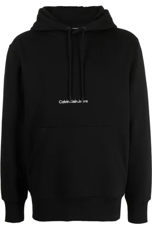 Calvin Klein Hoodie Institutional con logo bordado