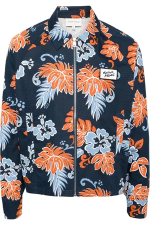 Maison Kitsuné Chamarra con estampado floral