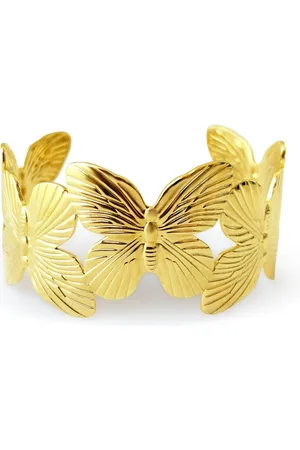 Hzmer Jewelry Brazalete con detalle de mariposa