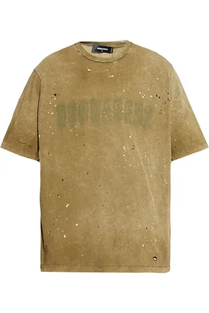 Dsquared2 Playera con efecto envejecido