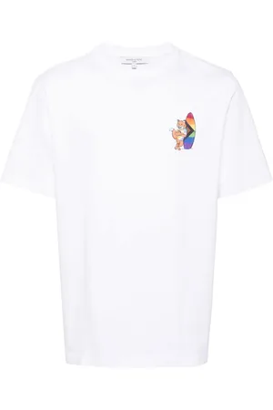 Maison Kitsuné Playera cuello redondo