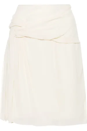 Dior Falda corta de seda drapeada 2010