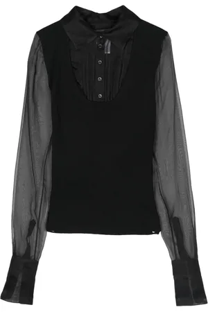 CHANEL Blusa corta con paneles 2003