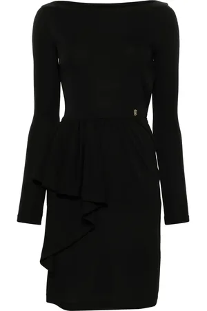 John Galliano Vestido midi con cuello barco 2010