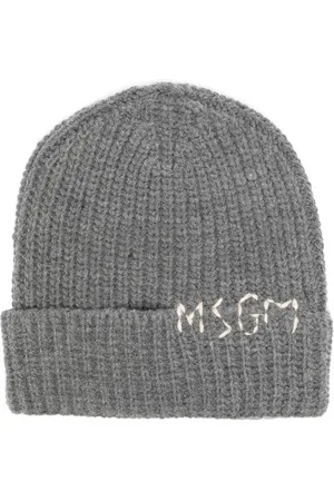 Msgm Gorro tejido de canalé grueso