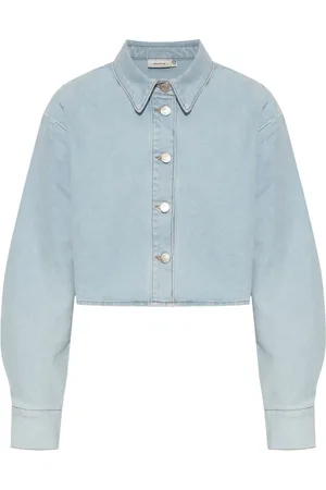 Gestuz Camisa con botones y efecto lavado