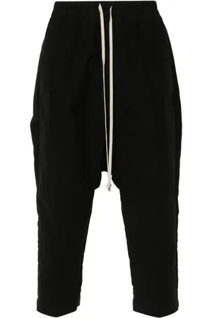 Rick Owens Pantalones capri con cordones en la pretina