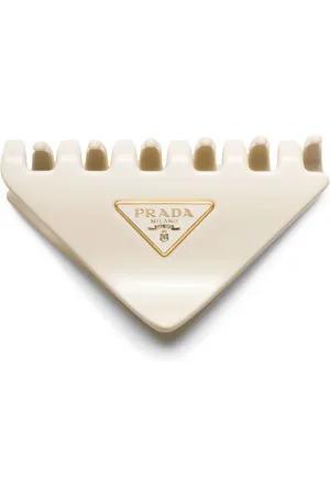 Prada Clip para el cabello y aplique del logo