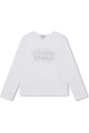 Sonia Rykiel Enfant Playera con logo en strass