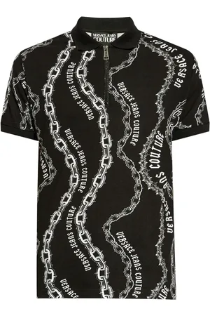 VERSACE Playera tipo polo Chain Couture