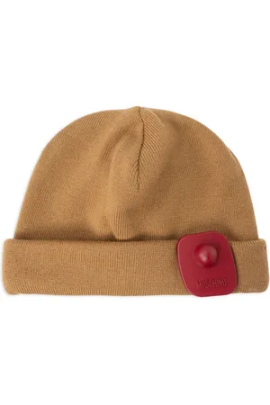 Moschino Gorro con etiqueta del logo