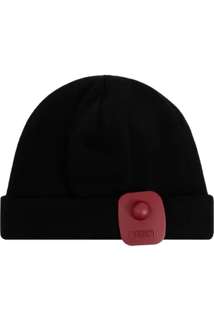 Moschino Gorro con etiqueta del logo