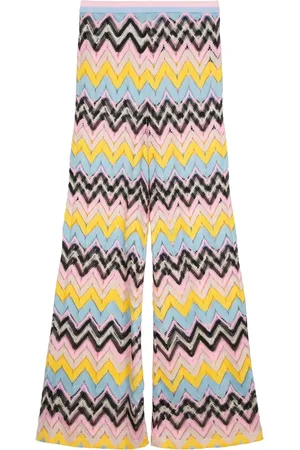Cynthia Rowley Pantalones con motivo en zigzag