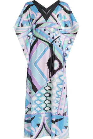 Puccini Vestido camisero con estampado geométrico