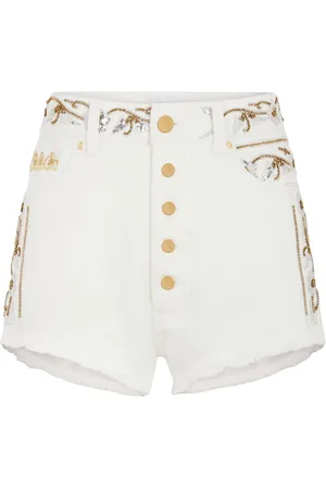 Paco rabanne Shorts de mezclilla bordados