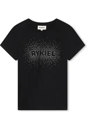 Sonia Rykiel Enfant Playera con logo en strass