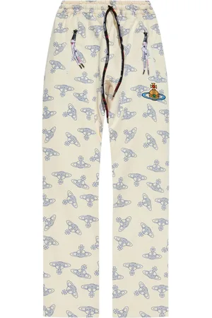Vivienne Westwood Pantalones con tiro alto y logo