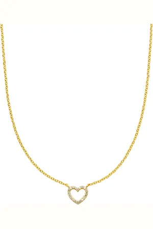 VEYNOU Collar Heart en oro amarillo de 14kt con diamante