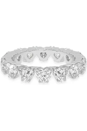 VEYNOU Anillo Cara Memory en oro blanco reciclado de 18kt con diamante