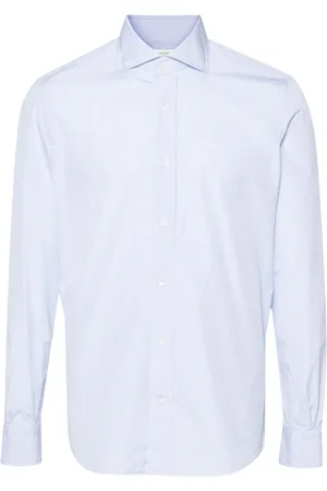 MAZZARELLI Camisa con estampado de cuadros windowpane