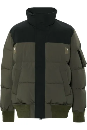 SACAI Chamarra capitonada con diseño de dos tonos