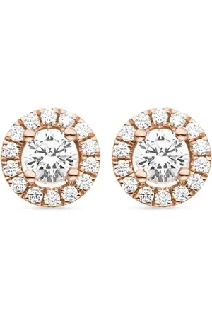 VEYNOU Aretes Camilla en oro rosa reciclado de 14kt con diamante