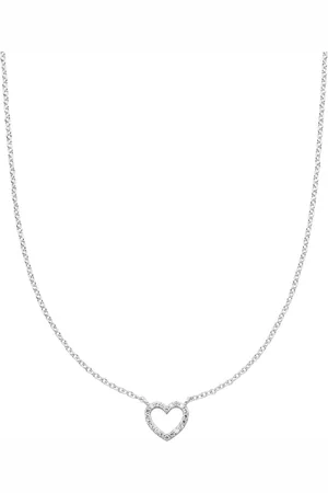 VEYNOU Collar Heart en oro blanco de 14kt con diamantes