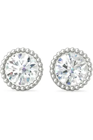 VEYNOU Aretes Kate en oro blanco de 14kt con diamante